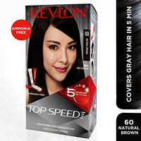 Revlon Top Speed Hair Color for Women, 180g - Natural Brown 60 (Pack of 1)