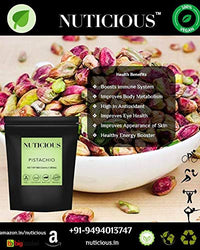 Nuticious Vegan Food Premium Pistachio Kernals /Pista - 250 GM Dryfruits (Jumbo Pista )