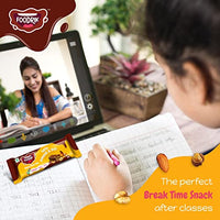 Foodrik Chocolate Nutri Snack Bar | Sattu, Almonds, Oats, Dates and Honey | Wrapped in Tasty Chocolate | Healthy Nutrition Bar for Kids and Adults | (Pack of 6, 26gm x 6 Bars)