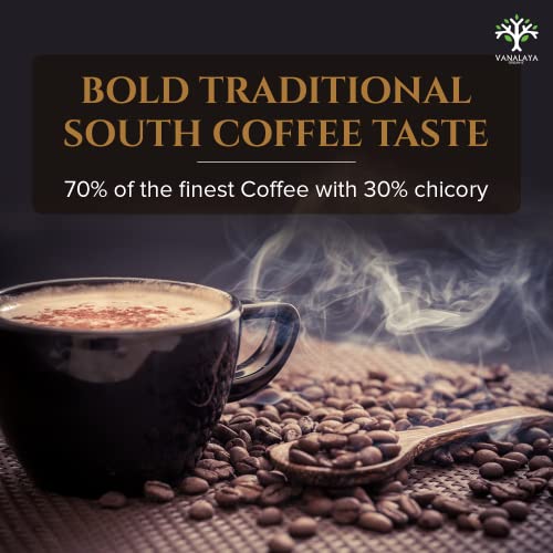 Vanalaya Southern Classic Instant Coffee Chicory Mix of 70% coffee & 30% chicory (50gm)