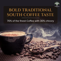Vanalaya Southern Classic Instant Coffee Chicory Mix of 70% coffee & 30% chicory (50gm)