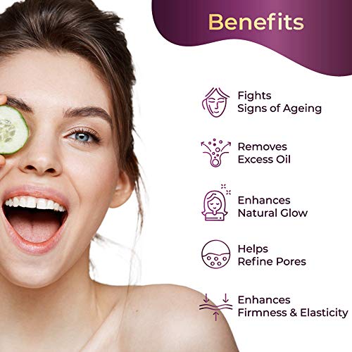 Pilgrim Anti Ageing Red Vine Face Pack & Mask Paste with Mulberry Extracts & Rosehip Oil for Glowing Skin, De-Tan, Dark Spots, Blackheads Removal, 100g