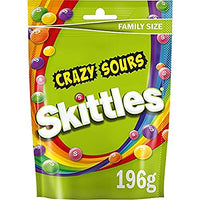 Skittles Crazy Sour Flavoured Candy, 196 g