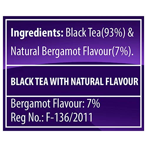 TE-A-ME Inspire Black Citrus Earl Grey Tea, 25 Tea Bags | Natural Bergamot Flavor | Luxurious Tea Bags | Strong & Highly Flavourful