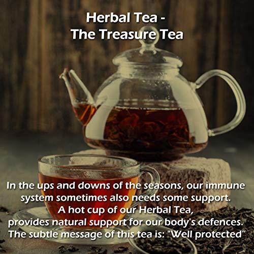 Exotic Aromas Herbal Green Tea, (50 G serves 25 cups) with Ashwagandha, Giloy, Amla, Cinnamon, Fennel, , Peppermint and Moringa, Green Tea for Weightloss, Detox and Immunity