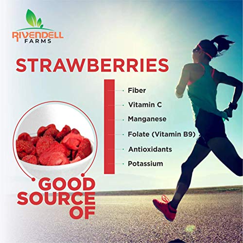 RIVENDELL FARMS Dried Strawberry | 100% Pure & Natural | Handpicked Dried Berries | High in Anti-Oxidants | Non-GMO (200 Gm)