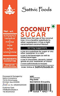 Sattvic Foods Pure Unrefined 100% Natural Coconut Sugar (250 g)