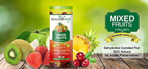 NourishVitals Mixed Dried Fruits (Dehydrated Fruit), 200 g, (Model: NUVITAL25)