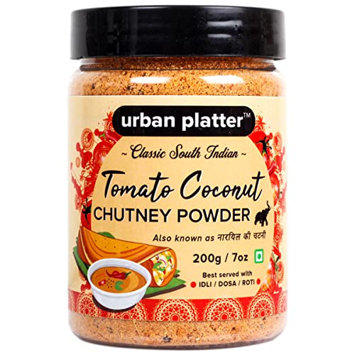 Urban Platter South Indian Style Instant Tomato Coconut Chutney Powder, 200g / 7oz [Nariyal ki Chutney, Just Add Water]