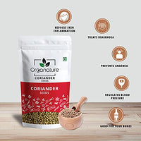 Organature Pure and Natural Coriander Seeds / Whole Dhaniya Seeds Indian Masala Pack of - (400 Grams)
