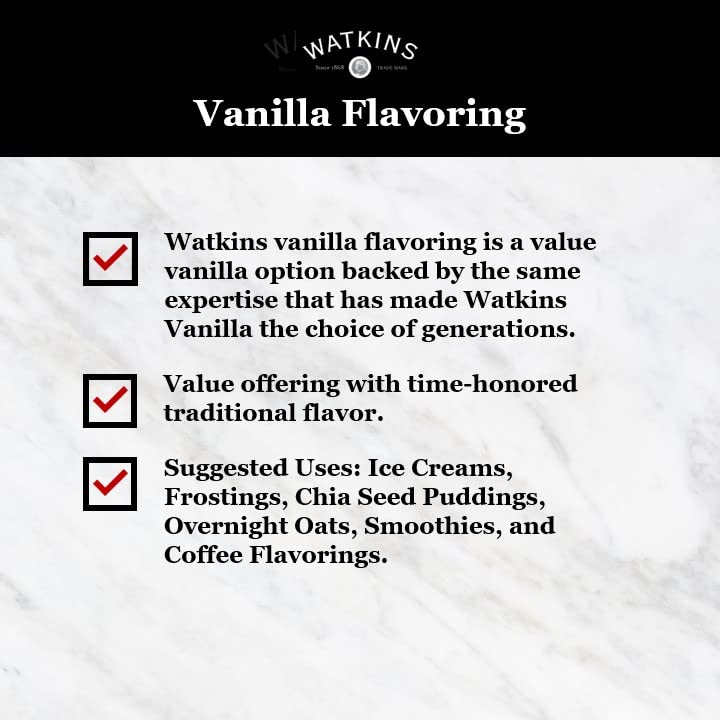 Watkins Vanilla Flavor, 2 oz. Bottle, 1-Pack