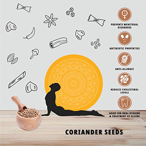 Organature Pure and Natural Coriander Seeds / Whole Dhaniya Seeds Indian Masala Pack of - (400 Grams)