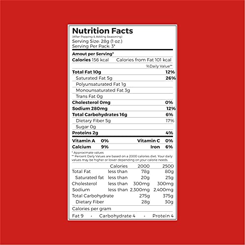 4700BC Popcorn,Microwave Bag, BBQ, 276g,(Pack of 3)