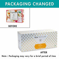 Tea Treasure Calm, Herbal Tisane Tea for Healthy Hair and Glowing Skin Detox Herbal Tea, 18 Pyramid Bags