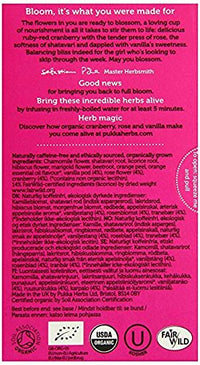 Pukka Organic Tea Bags, Womankind Herbal Tea with Shatavari, Cranberry & Rose Flower, Perfect for Balanced Harmony, 20 Count (Pack of 3) 60 Tea Bags, PP-GRCE31048