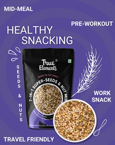True Elements Seeds Combo for Eating 250g - Diet Snacks | Seeds Mix | Trail Mix | Mixed Seeds for Weight Loss