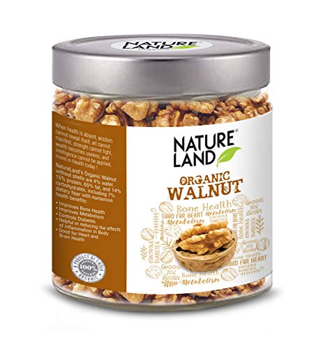 Natureland Organics Walnuts (Akhrot) 150 Gm - Without Shell