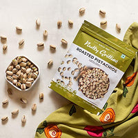 Nutty Gritties California Roasted Pistachios|Pista Lightly Salted, Dry Roasted, Non Fried, Zero Oil, Crunchy Healthy Snack -200g