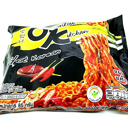 MAMA Oriental Kitchen Noodles 85g - Hot Korean, Pack of 3