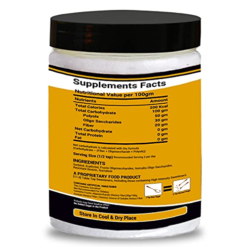 NutroActive Keto Sugar Zero Carb Sweetener 100% Sugar Free 250g