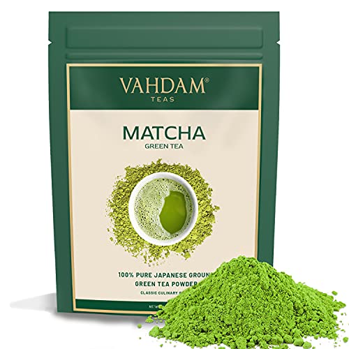 VAHDAM- Certified Japanese Matcha Green Tea Powder - 50 gm (25 Servings) | 100% Pure Authentic Matcha with High ANTIOXIDANTS | Sourced from Uji-Kyoto, Japan