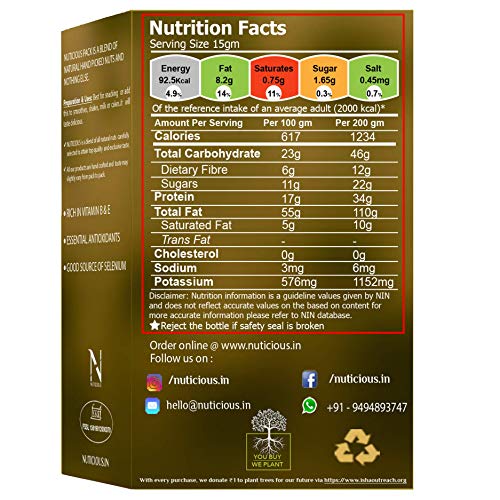 NUTICIOUS Sunflower Seeds -250 G