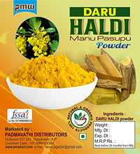 Pmw - Grade A Quality - Daru Haldi Powder - Mani Pasupu Powder - Barberis Aristata - 100 Grams