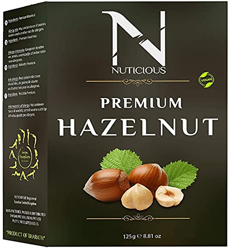 Nuticious Hazelnut 125 G (Pack of 3) Premium Dryfruits, Nuts, & Berries,Dryfruits & Berries,Diwali Gifts ,Diwali Offer ,Nuts