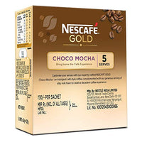 NESCAFE Gold Choco Mocha Instant Coffee Premix, 125g (5 Sachets, 25g each)