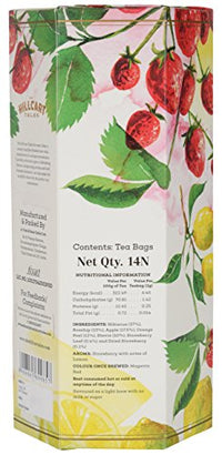 The Hillcart Tales Strawberry Lime Hot And Cold Tisane Herbal Tea, (14 Teabags)