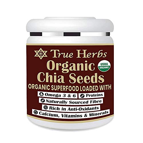 True Herbs USA Imported Organic Chia Seeds (300 GM) WITH USDA Certification