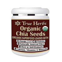 True Herbs USA Imported Organic Chia Seeds (300 GM) WITH USDA Certification