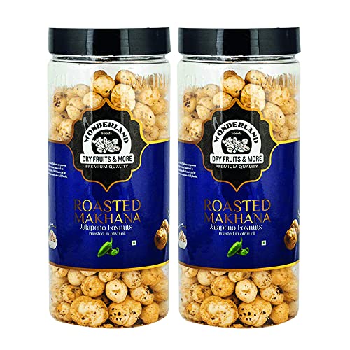 WONDERLAND FOODS (DEVICE) Roasted Makhana Jalapeno Foxnuts, 100 g Each