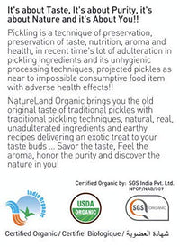 Natureland Organics Lemon Pickle 350 Gm - Organic Healthy Pickles