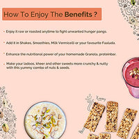 Neuherbs Protein Mix With Seeds And Nuts, Unroasted Watermelon Seeds, Sunflower Seeds, Pumpkin Seeds, Almonds, Cashew Nuts, Pistachios | Rich in Fiber & Vitamin-E - 200 G