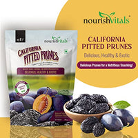 NourishVitals California Pitted Prunes, Healthy Snack | Natural | No Added Preservatives, Delicious, Healthy & Exotic, 200 g