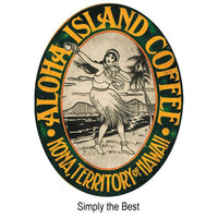 Aloha Island Coffee Company Gold II, Luxurious Estate Kona Coffee Blend, 8-Ounce Bag