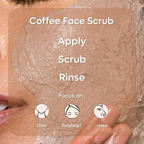 mCaffeine Exfoliating Coffee Face Scrub for Women & Men with Walnut & Vitamin E | Removes Tan, Blackheads and Dirt from Face & Neck for a Soft & Smooth Skin - 100% Natural & Vegan 100gm