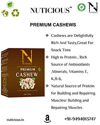 NUTICIOUS Premium Dryfruits / Nuts and Berries Set Combo Pack (Almonds 125gm + Cashews 125 gm + Walnuts 125 gm ) 375gm