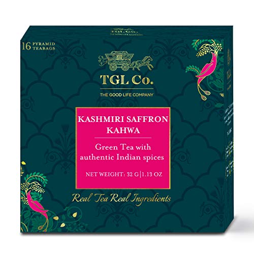 TGL Kashmiri Kahwa Green Tea, 16 Tea Bags