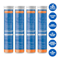 Fast&Up Reload Instant Energy and Hydration Sports Drink - 4 tubes with 20 tablets each - Berry Flavour