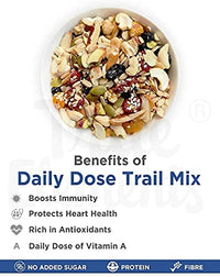 True Elements Daily Dose Trail Mix 250g - Mix of 67% Dried Fruits, Nuts, Berries & 33% Seeds | Mix Dry Fruits | Nuts and Dry Fruits