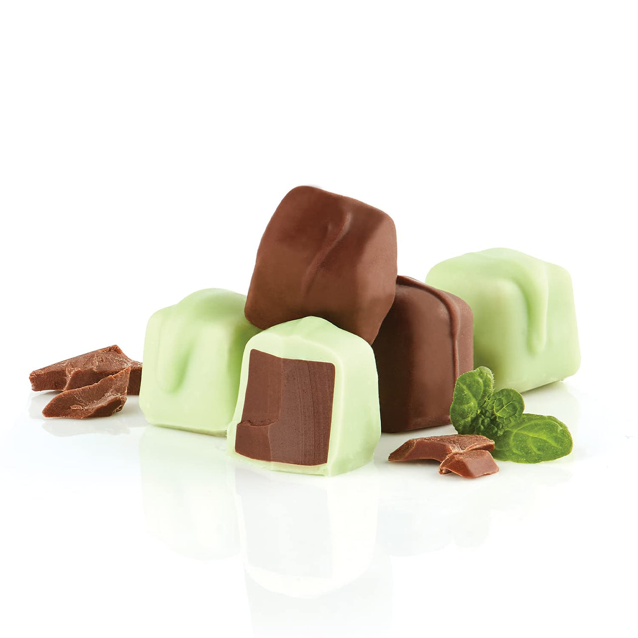 Fannie May, Milk Chocolate Candy, Mint Meltaways, 14 oz Gift Box