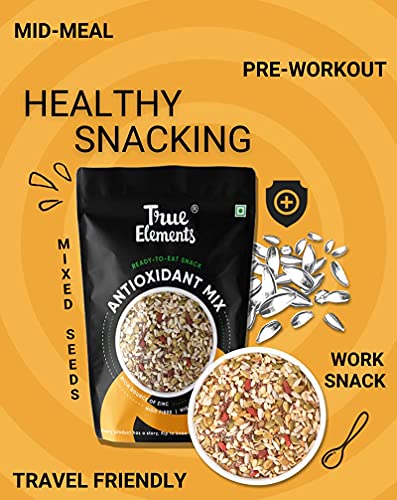 True Elements Antioxidant Seeds Mix 250g - Seeds for Eating | Diet Snacks | Mix Seeds for Weight Loss