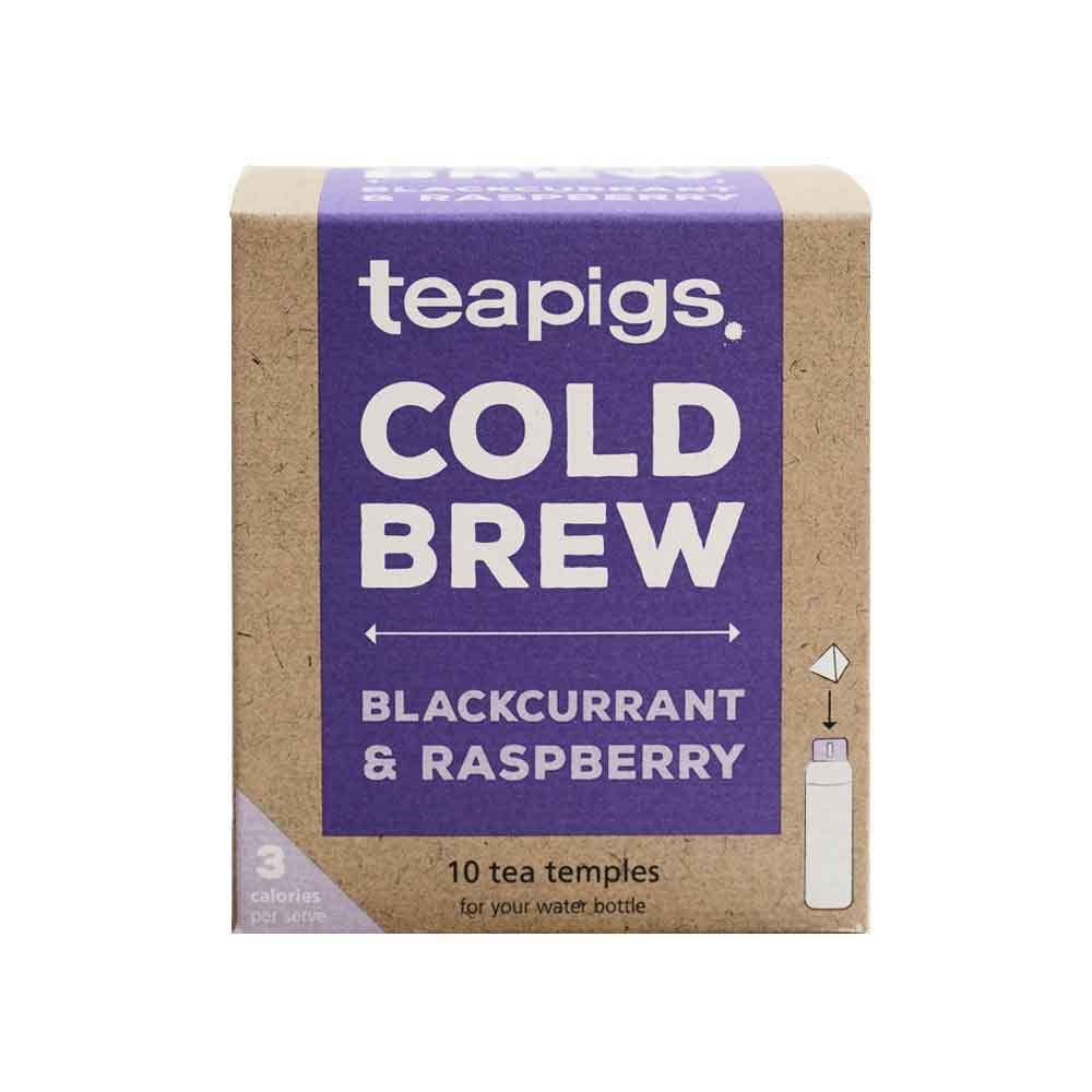 Teapigs Blackcurrant and Raspberry Cold Brew Tea Bags (1 Pack of 10 Tea Bags)