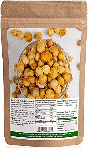 Bliss of Earth Naturally Organic Kashmiri Garlic 200 gm Single Clove, Kashmiri Ek Pothi Lahsun, Snow Mountain Garlic