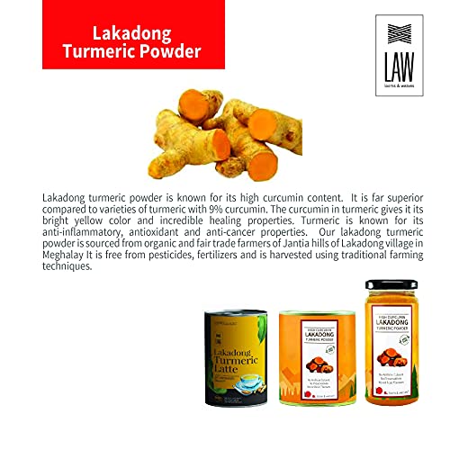 looms & weaves - High Curcumin Lakadong Turmeric Powder - 200 gm