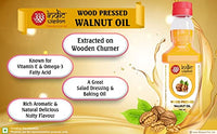 IndicWisdom Wood Pressed Walnut Oil 100ml (Cold Pressed - Extracted on Wooden Churner)
