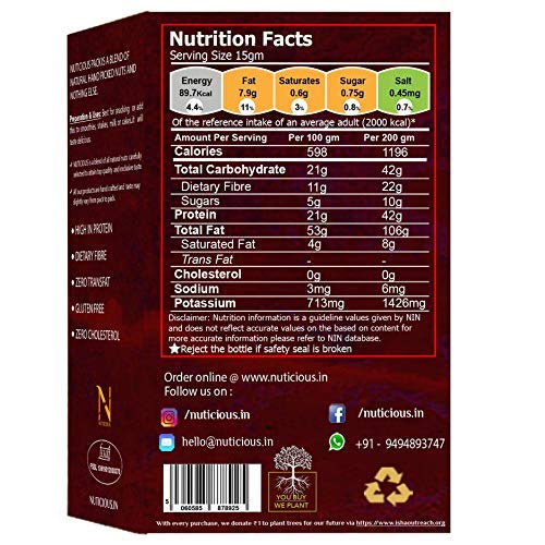 NUTICIOUS California Almonds) 250 G