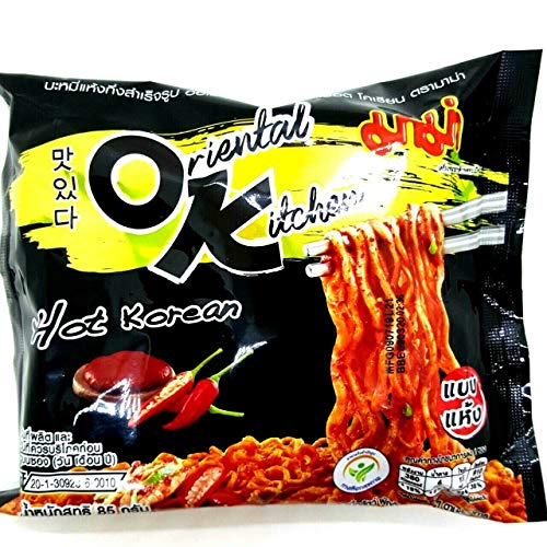 MAMA Oriental Kitchen Noodles 85g - Hot Korean, Pack of 3